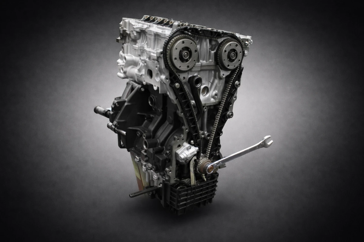 Nowy łańcuch rozrządu w silniku 1.0 EcoBoost – precyzyjny montaż w warsztacie HESS w Warszawie na Bielanach